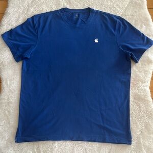 APPLE STORE Employee Staff Adult Blue Crewneck T-Shirt - Size Large  Knit